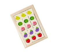 JIEBWCHA Gioco Di Blocchi Puzzle - Giocattolo Educativo con Tema Cartoon - Puzzle in Legno,per E Famiglia Formazione in Classe Sviluppo Della Logica Giardino