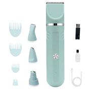 JIEBWCHA Kit Toelettatura Cani - Tagliapelo 4 in 1 per Cura Animali | Accessorio Ricaricabile Regolabile per Cuccioli e Ambiente Domestico