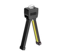 JIEBWCHA Lampada da per bodybuilding, pratica luce da lavoro ricaricabile, impermeabile, pieghevole, con ganci, 7 livelli, dimmerabile, per fitness, casa, campeggio