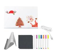 JIEBWCHA Lavagna LED per Bambini - Tavoletta Doodle Luminosa con 7 Penne a Asciugatura Rapida per Bambini | Blocco Note Luminoso per Casa Scuola Prescolare e Viaggi