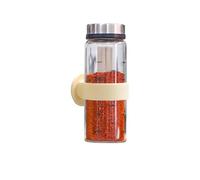 JIEBWCHA Porta Bottiglia Salsa Da Parete | Distributore di Aceto da Parete,Supporto,Per Cucina Casa Condimento Insalata BBQ Piastra Cottura Aceto Soia Sciroppo Ketchup Miele