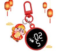 JIEBWCHA Portamonete Portamonete Accessori Portachiavi Portatili Portachiavi Portachiavi LED con Orologio Elettronico Portamonete Zaino Zaino Portatile Portachiavi Portachiavi, Moneta d'oro, dio della