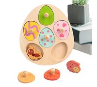 JIEBWCHA Puzzle delle Forme,Gioco di Ordinamento in Legno per Motricità Fine | Puzzle A Pioli Di Forme - Per Viaggio Ragazzi Ragazze Bambini Scuola Spostamento Aula Regalino Per Calze