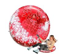 JIEBWCHA Slittino a Forma di Tubo per Neve, Sled Gonfiabile per Adulti e Bambini, 80 cm Giocattolo per Attività All'aperto con Due Maniglie per Freddo Parco Giardino Pattinaggio e Sci