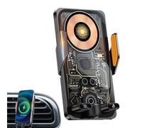 JIEBWCHA Supporto telefono auto | Ricarica Wireless,Supporto Cellulare con Clip per Auto,Per Camper Monovolume Berlina Navigazione Videoregistrazione Spostamenti Quotidiani Viaggi