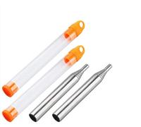 Jieddey Soffietto per Camino,2 Pack Portatile Soffietto Tascabile PortatileTelescopico Soffiante Strumento Acciaio Inossidabile Soffietto per Cucinare Picnic BBQ Caccia Pesca Escursionismo All'aperto