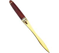 Jieddey Tagliacarte,Taglia Carta in Lega di Zinco Manico Tagliacarta con Manico in Legno Spada Tagliacarte Coltello da Taglio per Carta in Metallo per Donna Donna Uomo Oro