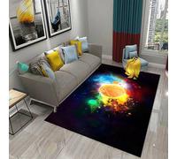 JIEDEDIAM Tappeto con tema ghiaccio e fuoco Yin Yang, adatto per soggiorno, divano, tavolino, camera da letto, comodino, corridoio, studio.