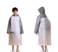 jieGorge Impermeabile con cappuccio per bambini con bottoni Poncho impermeabile impermeabile lunghi cappotti antipioggia per bambini Tuta impermeabile riutilizzabile con copertura zaino Giacca