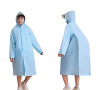jieGorge Impermeabili con cappuccio per bambini con bottoni Poncho impermeabili impermeabili lunghi cappotti antipioggia per bambini Tuta antipioggia riutilizzabile con copertura per zaino Giacca