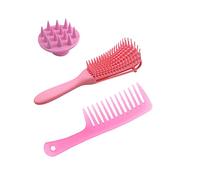 jieGorge Spazzola districante e massaggiatore per capelli e cuoio capelluto, kit di 4 colori a scelta, prodotti per la pulizia per il giorno di Pasqua (C)