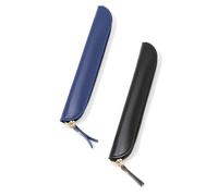 jiejack 2 astucci in pelle PU, piccolo astuccio, portapenne, astuccio piccolo per 4-6 penne, custodia per penna stilografica, pennino capacitivo, b, Astuccio (cancelleria e cancelleria)