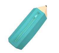 jiejack Astuccio in silicone a forma di matita - Custodia portatile per scuola, bambini e adolescenti - Grazioso organizer per cancelleria, verde, Oggi