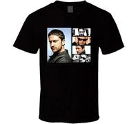 JIEKXAONF Gerard Butler T Shirt Black Men's