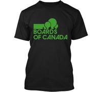 JIEKXAONF Limited NWT Boards of Canada Electronic Duo Music Electronica Logo T-Shirt Black
