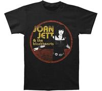 JIEKXAONF Men T Shirt Joan Jett Jett Circle T-Shirt Black t Shirt Black