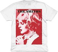 JIEKXAONF The Smiths - Sheila Take A Bow - UK 12 Red - Organic T Shirt - MorrisseyWhite