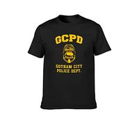 JIELIFENG GCPD Gotham City Police Dept - Arkham Game T-Shirt Black L