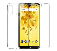 JIENI Custodia per Wiko View 2 Pro Cover Trasparente TPU Cover Coperchio Flessibile Sottile Protettivo Morbido Silicone in Vetro Temprato Protezione Dello Schermo per Wiko View 2 Pro