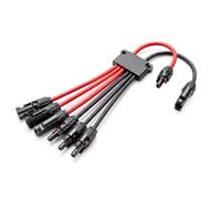Jienk Cavo splitter per pannello solare, adattatore parallelo MC-4 Y Branch per prolunga del cavo solare (da 2 a 6 Y ramo)