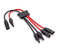 Jienk Cavo splitter per pannello solare, adattatore parallelo MC-4 Y Branch per prolunga del cavo solare (da 2 a 4 Y ramo)