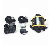 Jieotwice Maschera a Pieno Facciale Elettrica a Flusso Costante Maschera Antigas Strumento di Verniciatura Portatile Sistema Respiratorio a Casco per Saldatura(SET B)