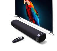 Jierben Sound Bar per Smart TV, Soundbar Bluetooth per TV con arco ottico/AUX/HD, altoparlanti surround da 50 W, sistema audio surround per TV/PC/gioco/proiettori, Soundbar per PC montabile a parete