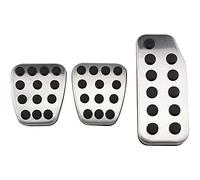 JIERS Copri Pedali Pedale, per Honda City 2013-2020 Vezel HRV HR-V 2015-2020, MT Pedali Auto Gas Freno Frizione Pedale acceleratore Pad Piastra di Copertura