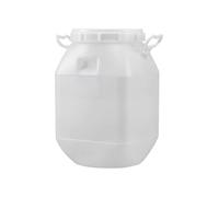 JIESOO Contenitore Acqua Alimentare, Secchio Bianco Coperchio con Maniglia, Serbatoio Acqua Grande capacità 50L/85L for Campeggio Escursionismo O Altre attività All'aperto Viaggio(50L)
