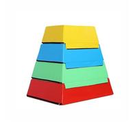 JIESOO Scatola pliometrica in schiuma per allenamento, impilabile, morbida, per palestra domestica, esercizi di salto per bambini, 80 x 45 x 65 x 20 cm