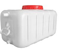 JIESOO Secchio Campeggio Contenitore L'acqua Lavatrice Auto Casa Ecologico Spesso Durevole Facile da Usare(White,150L)