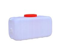 JIESOO Secchio d'Acqua Portatile Bianco 48L/80L/110L/160L/200L/340L,Serbatoio d'Acqua Multifunzionale Viaggio Esterni, Serbatoio Stoccaggio dell'Acqua Quadrato Orizzontale(80L)