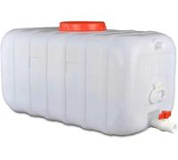JIESOO Serbatoio d'Acqua Quadrato Orizzontale con Secchio Bianco Perfetto Escursionismo Arrampicata Sport Picnic Viaggi attività All'aperto(150L)