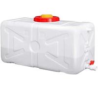 JIESOO Serbatoio d'Acqua Rettangolare Plastica 110L/160L/200L/310L Contenitore Acqua Pura Esterno HDPE Ispessito(White,310L)