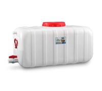 JIESOO Serbatoio Stoccaggio dell'Acqua Plastica Esterni Contenitori Stoccaggio dell'Acqua Potabile Domestico Contenitore Barile d'Acqua Emergenza con Valvola Intercettazione(48L)