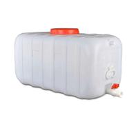 JIESOO Serbatoio Stoccaggio dell'Acqua Quadrato Orizzontale Contenitore Plastica HDPE Resistente Alimentare for Giardino, Casa E Uso Esterno(160L)