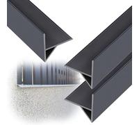 jievmrs 1 2 3 4 5 10 Pezzi Deviatore Di Pioggia Per Davanzale, Striscia Deviatrice Di Pioggia A Forma Di Becco D'aquila Curvo, Elegante Dispositivo(3 PCS,L 180CM)