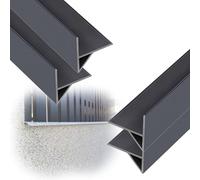 jievmrs 1 2 3 4 5 10 Pezzi Deviatore Di Pioggia Per Davanzale, Striscia Deviatrice Di Pioggia A Forma Di Becco D'aquila Curvo, Elegante Dispositivo(4 PCS,L 90CM)