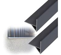 jievmrs 1 2 3 4 5 10 Pezzi Deviatore Di Pioggia Per Davanzale, Striscia Deviatrice Di Pioggia A Forma Di Becco D'aquila Curvo, Elegante Dispositivo(2 PCS,L 100CM)