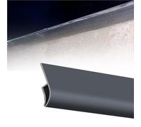 jievmrs Profilo Di Gocciolatoio In Alluminio Con Bordo Nero Bianco Grigio, Canale Caduta Eagle Nose, Rifinitura Del Davanzale Del Muro Esterno(A,L W 140cm x 30mm)