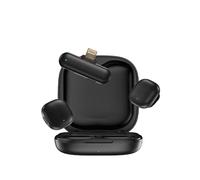 JIEWEIXUN - Microfono lavalier wireless AI, batteria 32H, portata 61 m, cancellazione del rumore per iPhone e Android, PC, suono da studio 48 kHz/24 bit, ideale per streaming, registrazione (Apple)