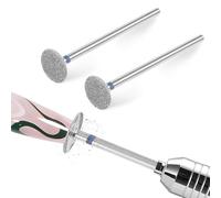 JIEYAO 2 punte piatte per nail drill, disc sander, cuticle drill bit, foot file, callus remover, pedicure supplies, mini sanding bands (#103)