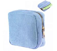 JIEYAO Borsa per assorbenti in velluto a coste, borsa portatile per ragazze adolescenti, graziosa custodia per mestruazioni, morbida borsa mestruale per le mestruazioni, porta assorbenti per le donne