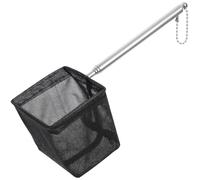 JIEYAO Rete per pesci da acquario con manico estensibile, piccola rete da pesca telescopica, morbida e fine per la pulizia dei serbatoi di acquario, accessori