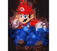 jieyisier Kit di pittura con i numeri, per adulti, anime painting by numbers, fai da te, dipinto a mano, pittura a olio, per principianti e adulti, decorazioni per la casa e come regalo, 40 x 50 cm