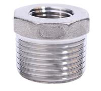 JIEYUZYUO 1/8" 1/4" 3/8" 1/2" 3/4" 1" -2" Npt Maschio Femmina Boccola Di Riduziraccordo per Tubo in Acciaio Inox 304 Adattatore per Acqua/Dn25 1 Npt Male/Dn6 1L8 Npt Female