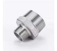 JIEYUZYUO 1/8" 1/4" 3/8" 3/4" 1" 1-1/4” 2" Bsp Filettatura Maschio Raccordo per Tubo Ss 304 Riduttore Nipplo Esagonale Connettore Dn8 - Dn50/ Color/Dn20*Dn10