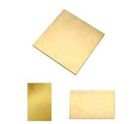 JIEYUZYUO 1 Striscia Di Ottpuro Al 99,9%, Foglio Di Rame, Lastra Sottile, Materiale Fatto a Mano, Compresse Di Rame Puro, per Opere D'Arte in Metallo/Color/1.5 * 50 * 50Mm