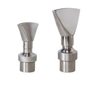 JIEYUZYUO 1 Ugello per Fontana a Coda D'Anatra, Testa per Fontana in Ottone/Acciaio Inossidabile da 1/2", 3/4", 1", 1,5", 2"/1.5 (304 Ss)