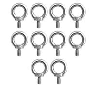 JIEYUZYUO 10 Bulloni Di Sollevamento M3, Bulloni Di Sollevamento ad Anello in Acciaio Inox 304 per Attrezzature Di Sollevamento Ingegneristiche/Color/M3*12Mm